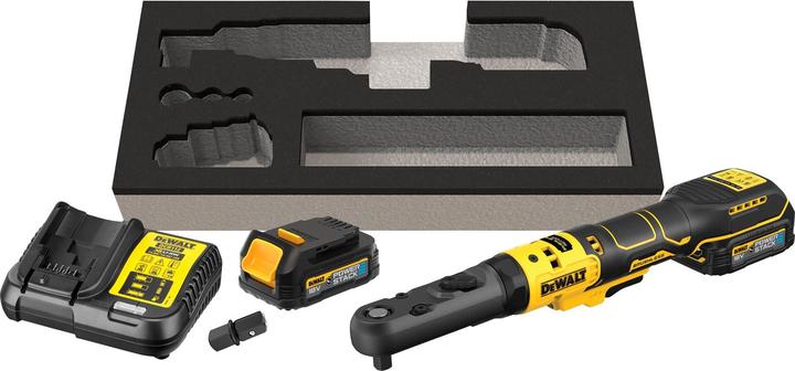 Actual product image DeWalt Cordless ratchet, 3/8-1/2T, 18 V / 1.7 Ah (Rechargeable battery operated)