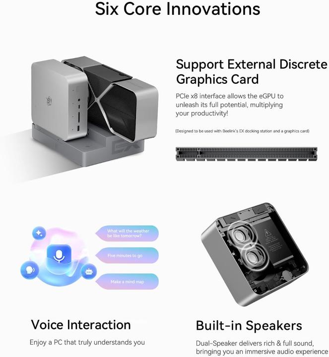 Produktbild Beelink Ultra Mini PC mit Intel Core i9 (Intel Core i9-13900HK)