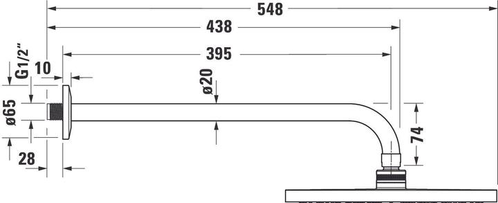Nutritional values and ingredients Duravit Shower heads and accessories Shower head set 250 high-gloss chrome (1 Beam type, 9 l/min)