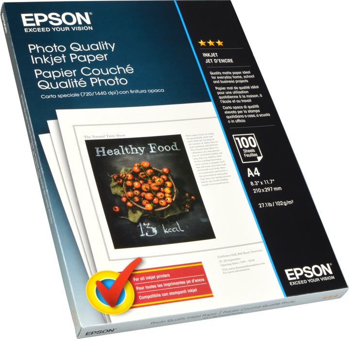 Immagine prodotto Epson Getto d'inchiostro di qualità fotografica (102 g/m², A4, 100 x)