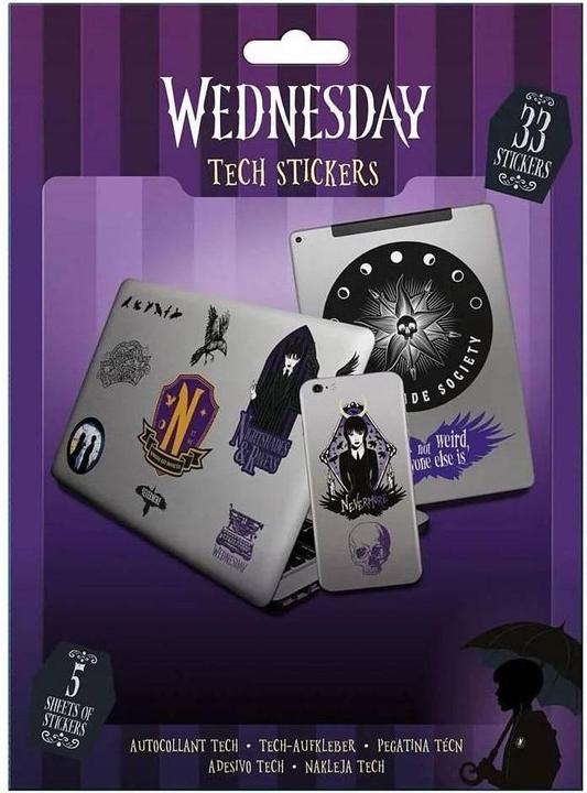 Produktbild Wednesday TechAufkleber Nightshade 33erPack Set (33 Sticker)