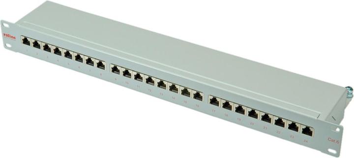 Actual product image Roline 19" patch panel (24 ports) (CAT6, 0.11 m)