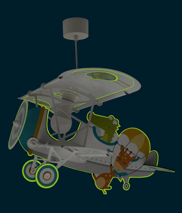 Actual product image Dalber Hanging lamp Crocodile plane (E27)