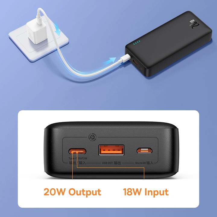 Produktbild Baseus Airpow (20000 mAh, 20 W, 74 Wh)