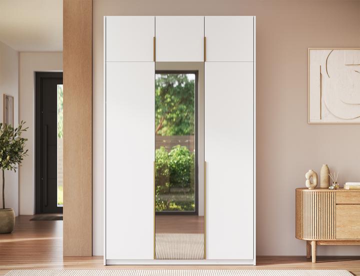 Produktbild ADRK Furniture Alera III mit Aufsatz – Drehtürenschrank (148 x 58 x 250 cm)