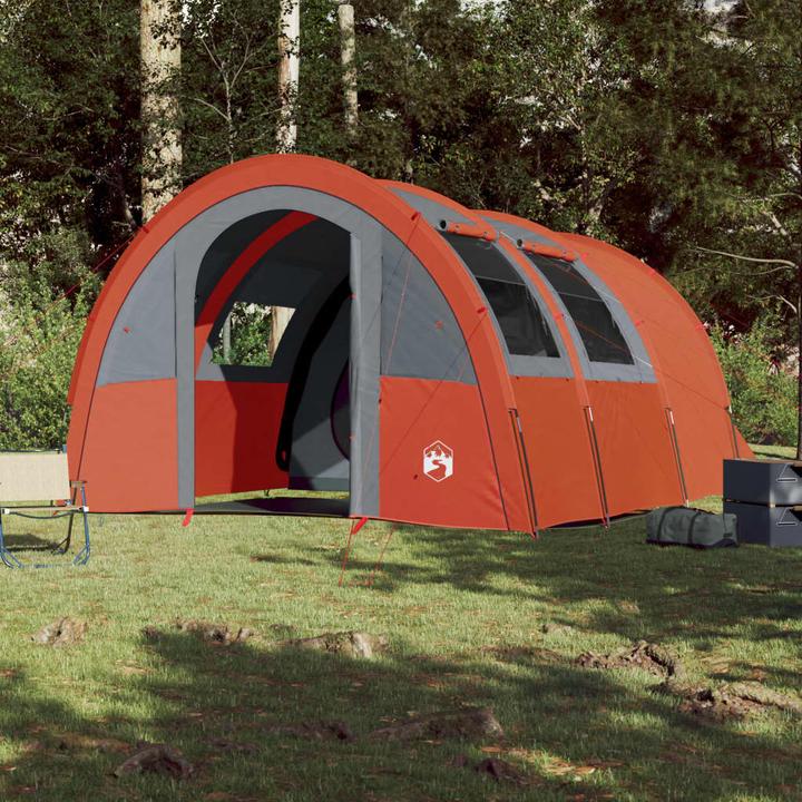 Produktbild vidaXL Campingzelt 4 Personen & Orange 483 x 340 x 193 cm 185T Taft (Tunnelzelt, 12.90 kg, 4 Personen)
