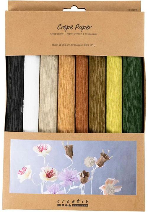 Produktbild Creativ Company Krepppapier 8 Rollen 25 x 60 cm, Papierformat (105 g/m², 8x)