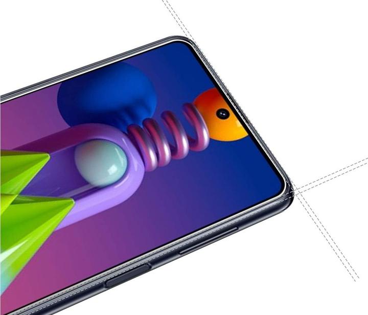 Produktbild Screenguard Samsung Galaxy M51 Panzerglas Schutzfolie Case Friendly Design (1 Stück, Samsung Galaxy M51)