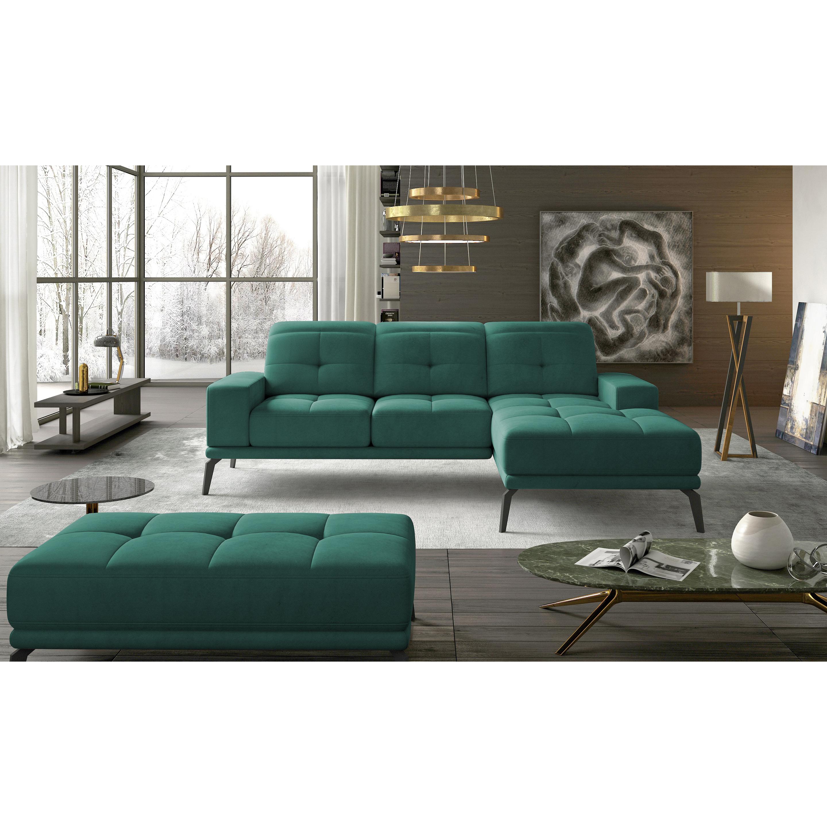 ELTAP, Sofa, Narożnik Torrense + Puf (4-Sitzer, Bettsofa)