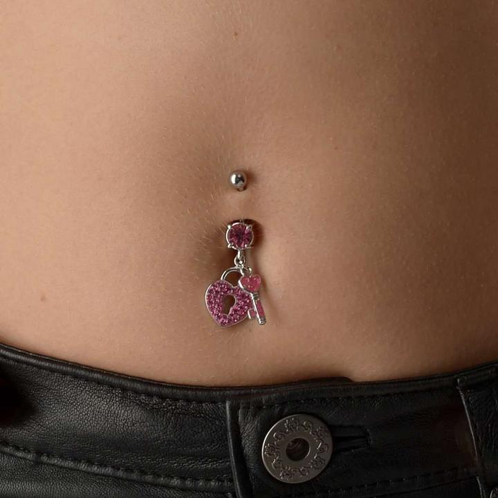 Produktbild Bijouteria Bauchpiercing (Chirurgenstahl 316L, Kristall, Messing rhodiniert)