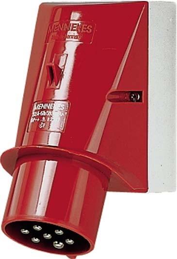Actual product image Mennekes MEN 2167 Wall Plug 32A 7p 400V