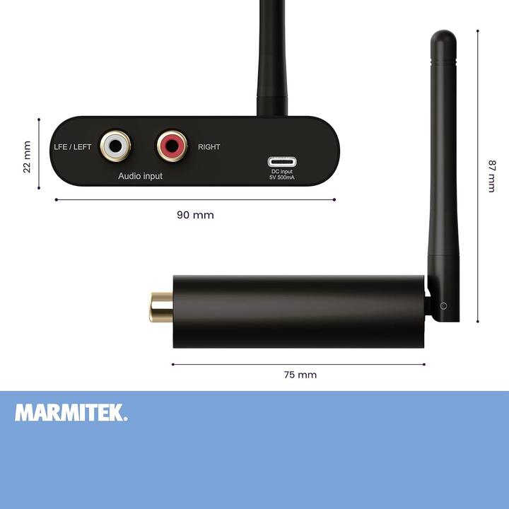 Actual product image Marmitek Wireless Subwoofer Transmitter (30 m)