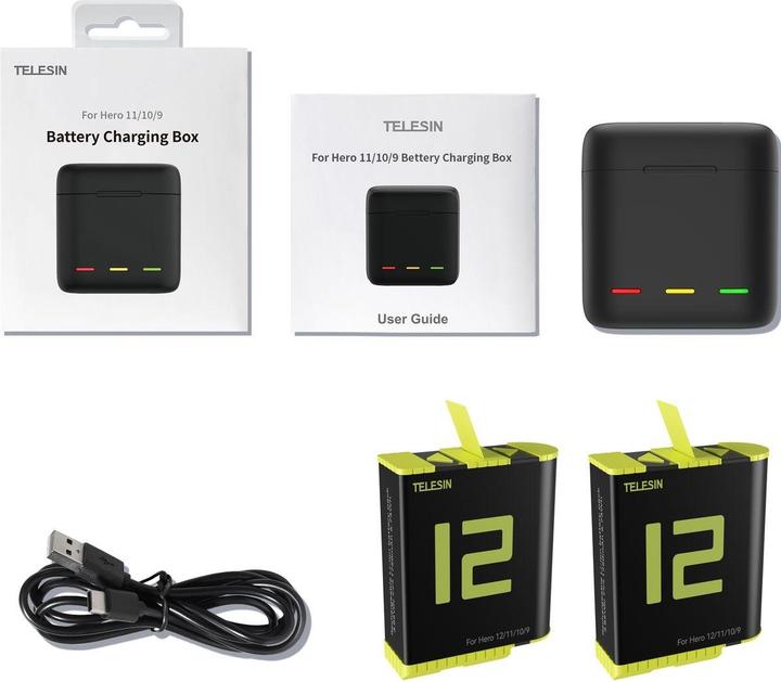 Image du produit Telesin Kit chargeur 3 en 1