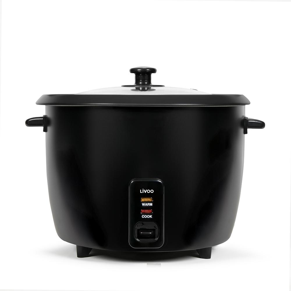 Livoo Nero/Argento Cuociriso Con Cestello Vapore, Vaporiera + Cuociriso,