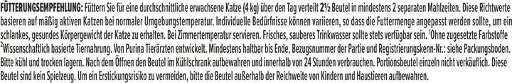 Nährwerte und Zutaten Pro Plan Sterilised Maintenance in Sauce (Adult, 10 Stk., 850 g)
