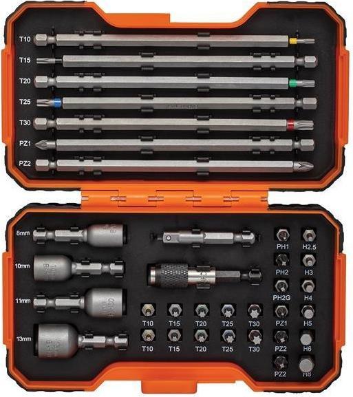 Actual product image Bahco 59/s35bc Bit Set, 35 Piece (Cross Phillips PH, Cross Pozidriv PZ)