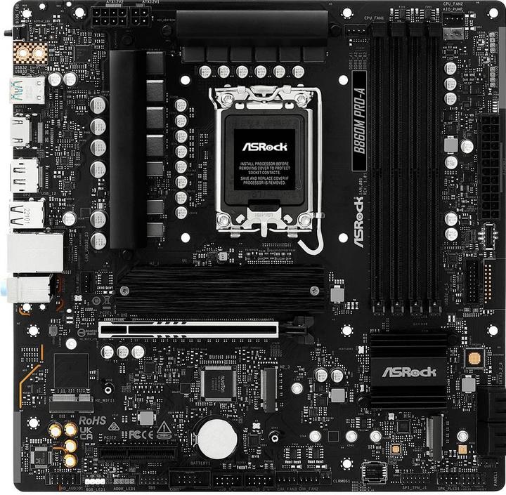 Immagine prodotto AsRock B860M Pro-A DDR5 Intel S retail (LGA 1851, Intel B860, mATX)