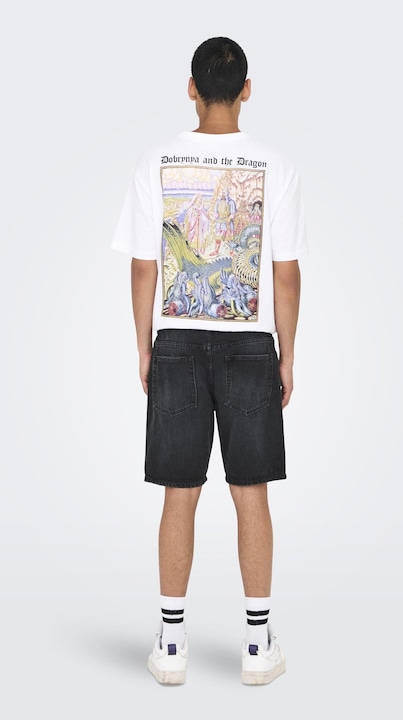 Image du produit Only & Sons Onsedge Black 2047 Tai Dnm Shorts Noos (XL)