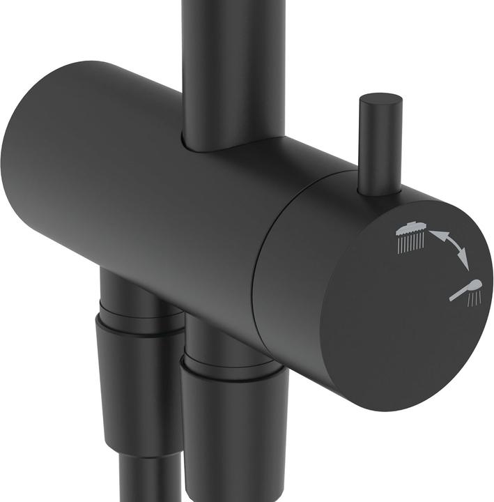 Actual product image Ideal Standard IDS shower system IDEALRAIN for wall-mounted fitting silk black