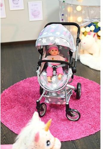 Actual product image Knorrtoys Puppenwagen Boonk - "star grey pink"