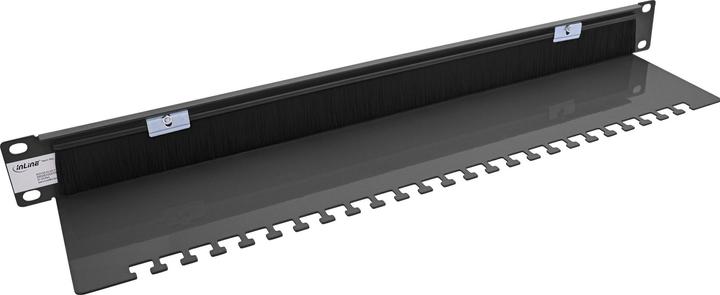 Image du produit InLine 19" Kabel Durchführungsplatte mit Bürste und Kabelleiste