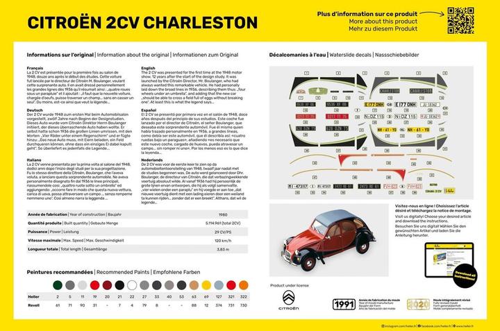 Image du produit Heller Citroën 2CV Charleston