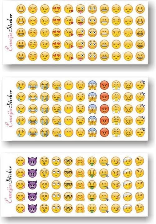 Produktbild JTI Emoji-Aufkleber - 33 verschiedene Motive