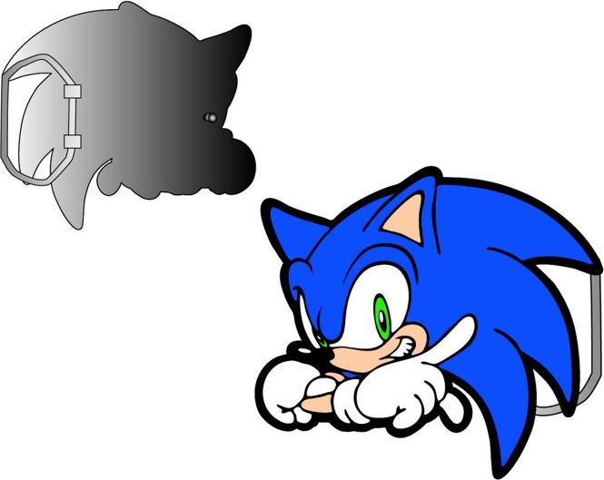 Actual product image Bioworld Merchandising Sonic The Hedgehog Smart XL