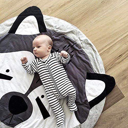Produktbild Activity Board Baby Krabbeldecke Cartoon Tier Baby Spielmatte Spieldecke Baumwolle weich Schlaf Decke für Baby