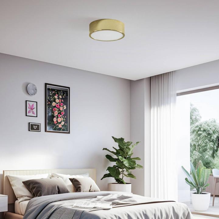Actual product image Lamkur Kimban metal ceiling light, Ø 26 cm, gold (E27)