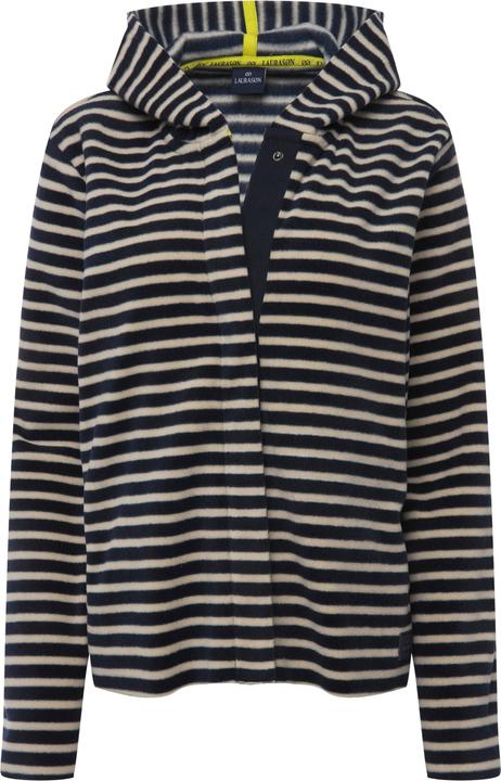 Produktbild Laurasøn Hoodiejacke, geringelter Fleece, Kapuze, Langarm (XL)