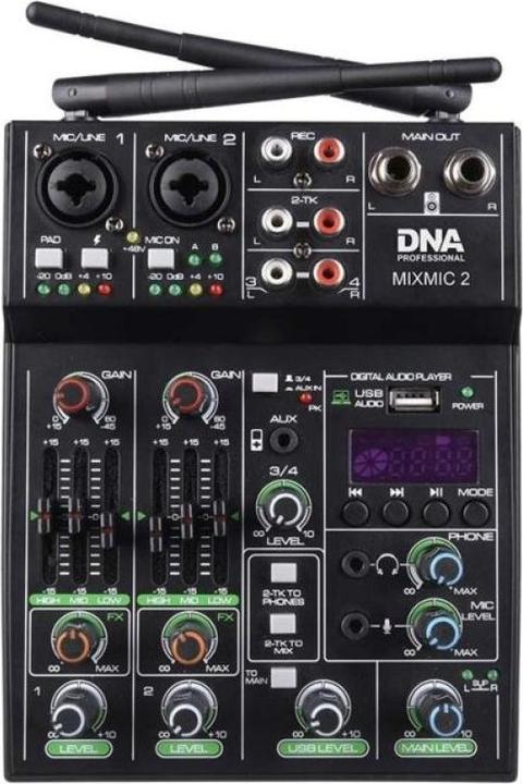 Immagine prodotto No Name DNA MIXMIC 2 mixer audio USB Bluetooth + microfono