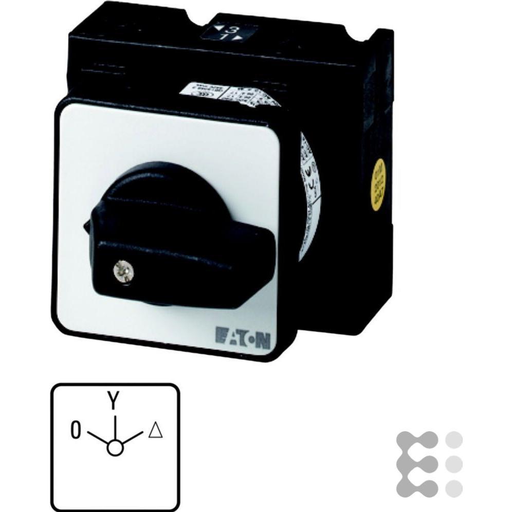 Eaton Electric GmbH Stern-Dreieck-Schalter 32A 13kW 3p IP65 T3-4, Taster + Schalter, Schwarz