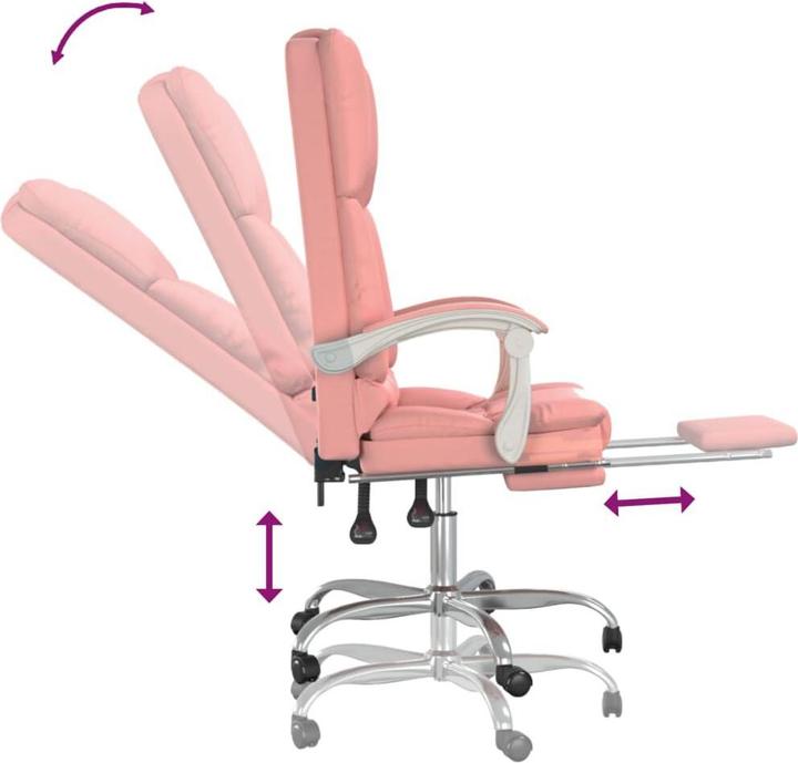 Produktbild vidaXL Massage-Bürostuhl (46.50 - 56 cm)