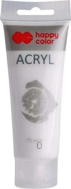 Actual product image Happy Color Acrylic paint 75ml titanium white COLOR (Titanium white, 75 ml)