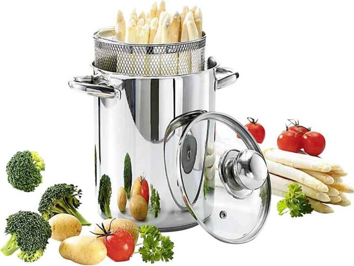 Produktbild Krüger Spargeltopf (16 cm, Kochtopf, Edelstahl)