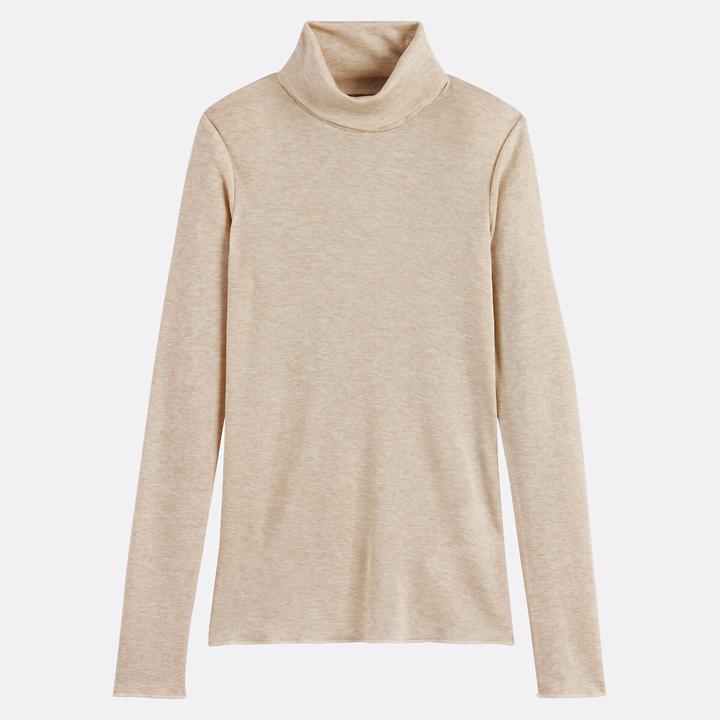 Produktbild La Redoute Collections Rollkragen-T-Shirt aus einer Lyocell-Mischung (M)