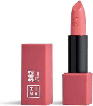 Actual product image 3INA Makeup The Lipstick 362 Pink Lipstick with Vitamin E and Shea Butter Long Lasting Lip Colour Ma (Pink matt)
