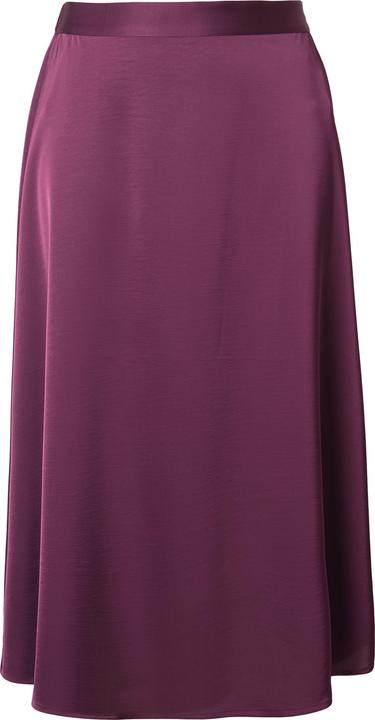Image du produit Ulla Popken Jupe midi en satin, silhouette en A et ceinture confortable (50, 52)