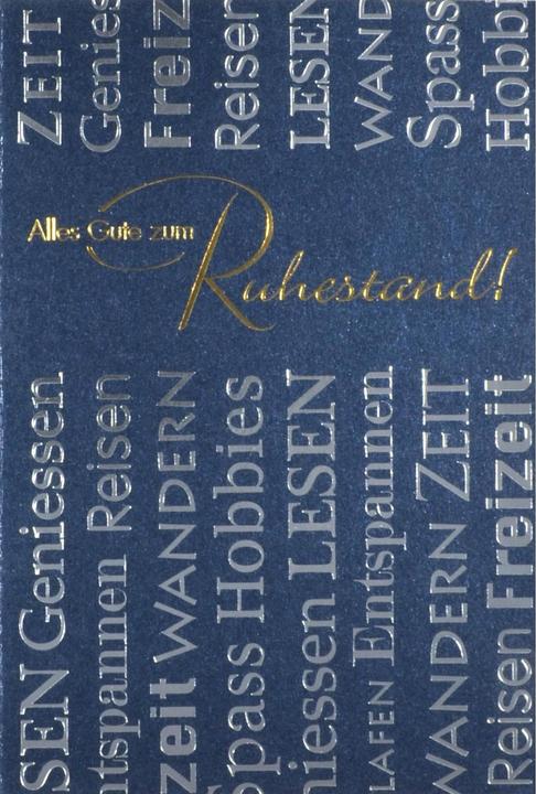 ABC Carte de voeux B6 Bonne retraite (1 pcs)