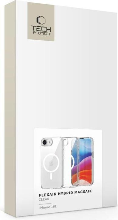 Produktbild Tech-Protect FlexAir Hybrid MagSafe iPhone 16e Case - Clear (Apple iPhone 16e, Apple iPhone 17e)