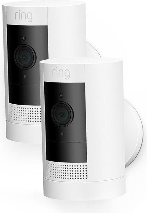 Image du produit Ring Stick Up Cam Batterij - Beveiligingscamera - Draadloos - Wit - 2 stuks (1920 x 1080 Pixels)