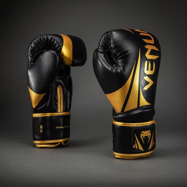 Produktbild Venum Boxhandschuhe Challenger 2.5 Schwarz/Gold (14 OZ, One Size)