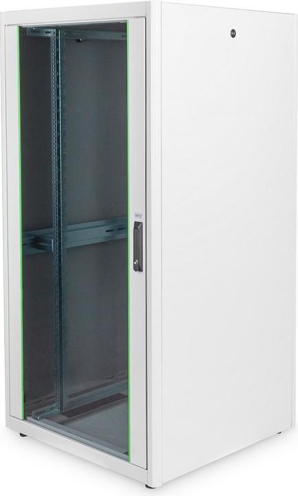 Produktbild Digitus Netzwerkschrank Basic 48,3cm 19Zoll 32HE grau H1560mmxB800mmxT800mm IP20 mit Glastuer ohne Montag... (10.87 HE, 19 Zoll Rack)