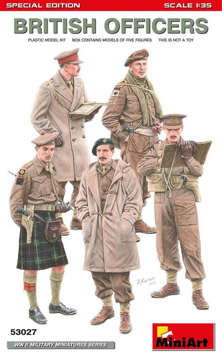 Produktbild Mini art 1:35 Fig.-Set Brit. Offiziere (5) Sp.Ed.