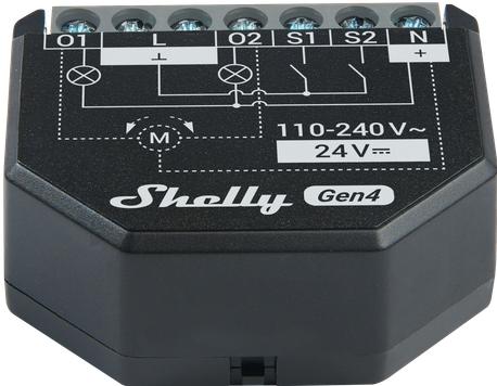 Produktbild Shelly 2PM Gen4 (Schaltaktor)