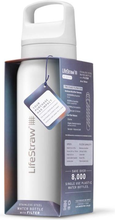Produktbild LifeStraw Go Steel 1-Liter (polar white) (1 l)