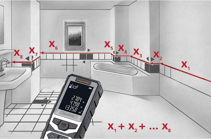 Actual product image Laserliner DistanceMaster laser rangefinder case 50 m (50 m, 635 nm)