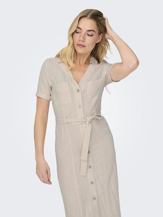 Image du produit Only Onlsiesta Ss Lin Bl Shirt Dress Pnt Noos (S)