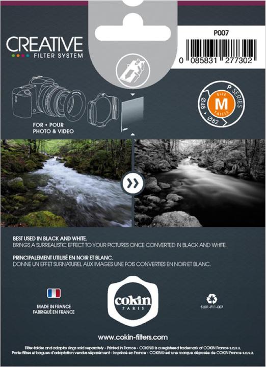 Productafbeelding Cokin Filter P007 Infrarood 89B (82 mm, Infrarood doorlaatfilter, 84 mm)